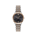 Olivia Burton Classic 32mm Swirl Chalk Black & Two Tone Bracelet Watch