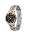 Olivia Burton Classic 32mm Swirl Chalk Black & Two Tone Bracelet Watch