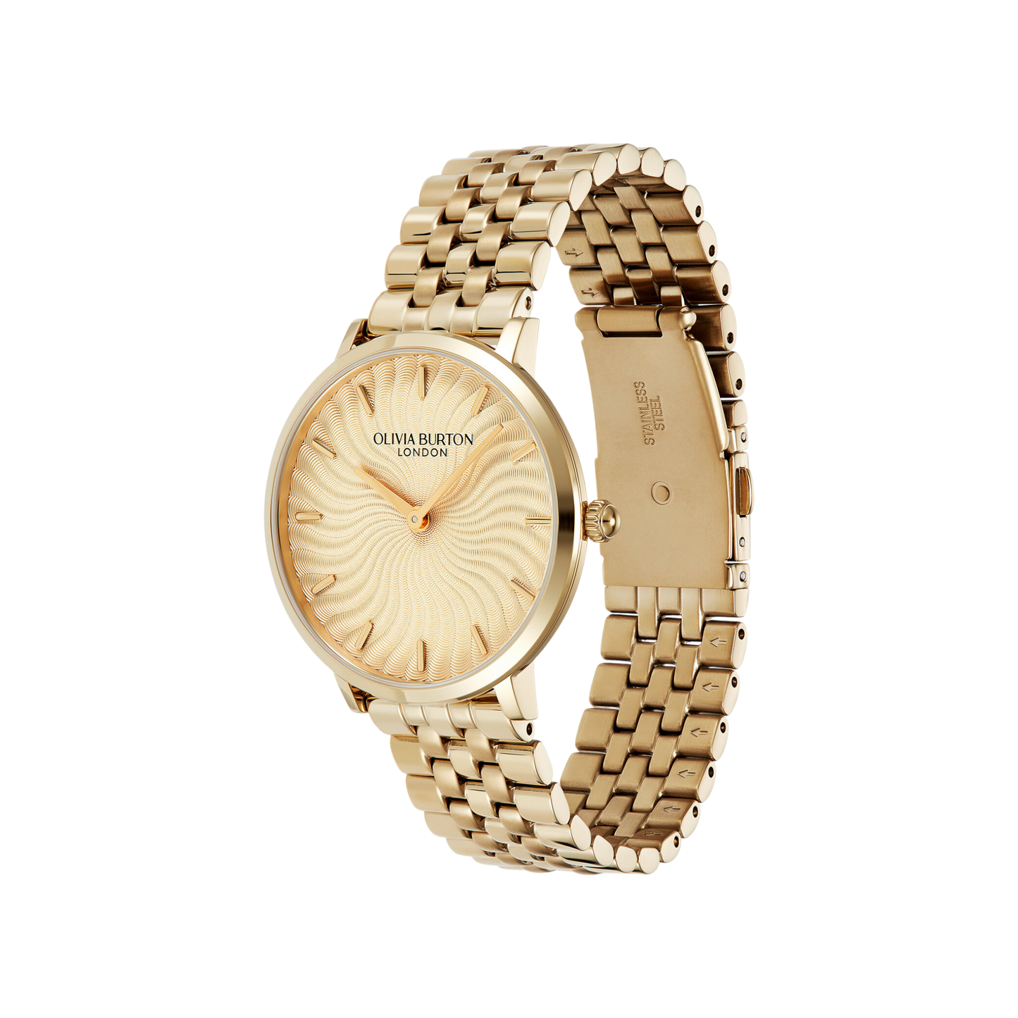 Olivia Burton Signature 35mm Radiant Sun Gold Bracelet Watch