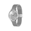 Olivia Burton Floral Blooms 35mm Ultra Slim Silver Mesh Watch
