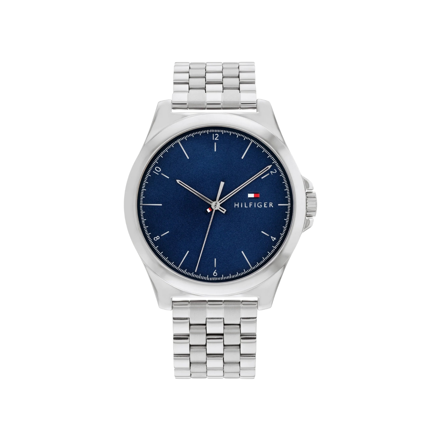 Tommy Hilfiger Norris Men's Navy & Silver Stainless Steel Bracelet Strap Watch 42mm