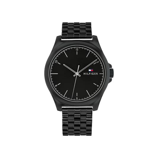 Tommy Hilfiger Norris Men's Black Stainless Steel Watch 42mm