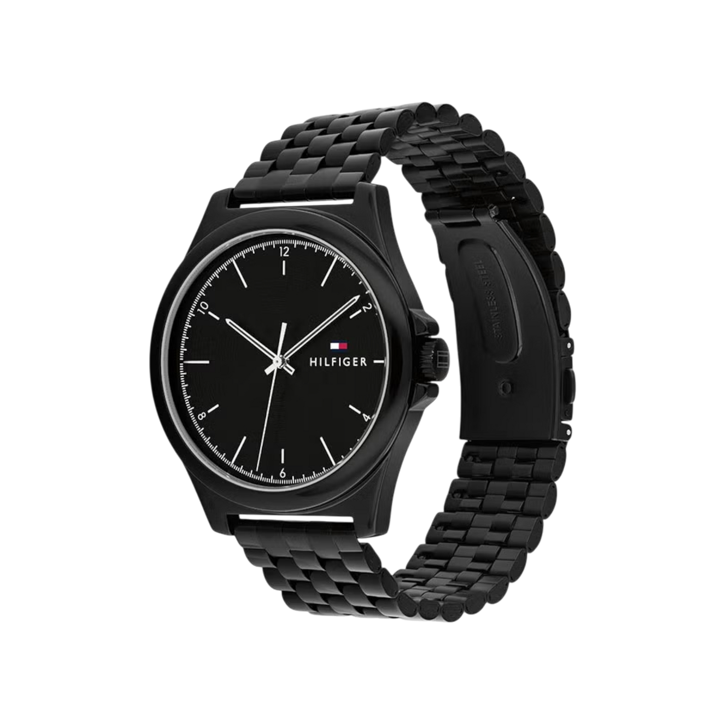 Tommy Hilfiger Norris Men's Black Stainless Steel Watch 42mm