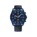 Tommy Hilfiger Parker Men's Navy Leather Watch 44mm