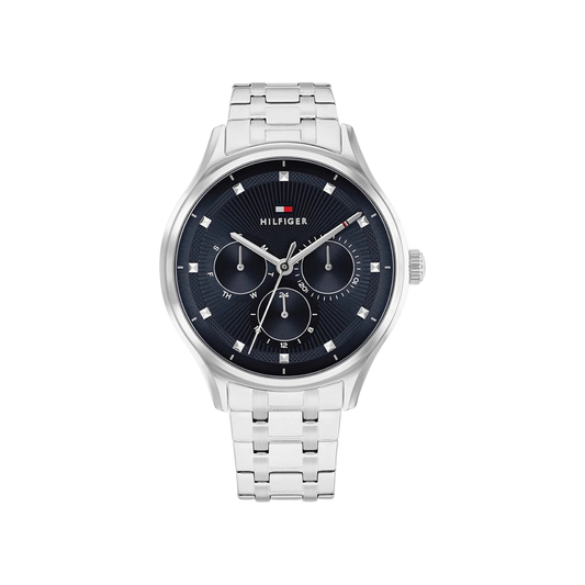 Tommy Hilfiger Gianna Women's Navy & Silver Steel Bracelet Strap Watch 38mm
