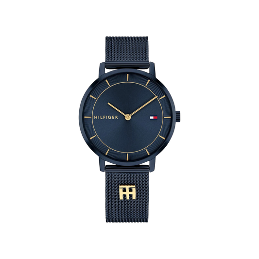 Tommy Hilfiger Tea Women's Navy Mesh Bracelet Strap Watch 35mm