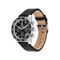 Tommy Hilfiger Chronograph Men's Black Leather Strap Watch 41mm