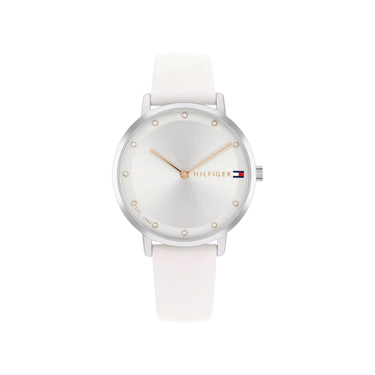 Tommy Hilfiger Pippa Women's White Leather Strap Watch 35mm