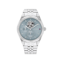 Tommy Hilfiger Monica Women's Bluish Gray & Silver Steel Bracelet Strap Watch 38mm