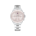Tommy Hilfiger Mellie Women's Pink & Silver Stainless Steel Strap Watch 40mm