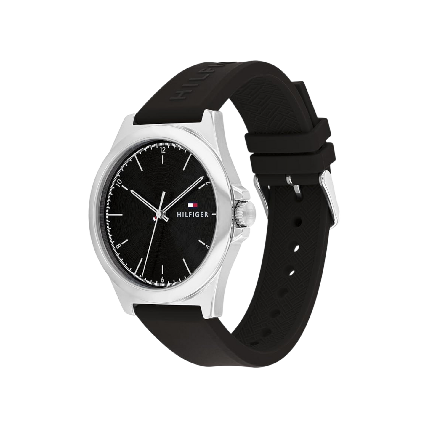 Tommy Hilfiger Norris Men's Black Silicone Watch 42mm