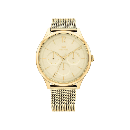 Tommy Hilfiger Layla Women's Gold Mesh Bracelet Strap Watch 38mm