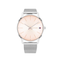 Tommy Hilfiger Alex Women's Rose Gold & Silver Mesh Bracelet Strap Watch 40mm