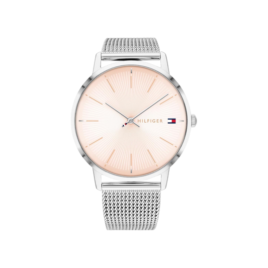 Tommy Hilfiger Alex Women's Rose Gold & Silver Mesh Bracelet Strap Watch 40mm