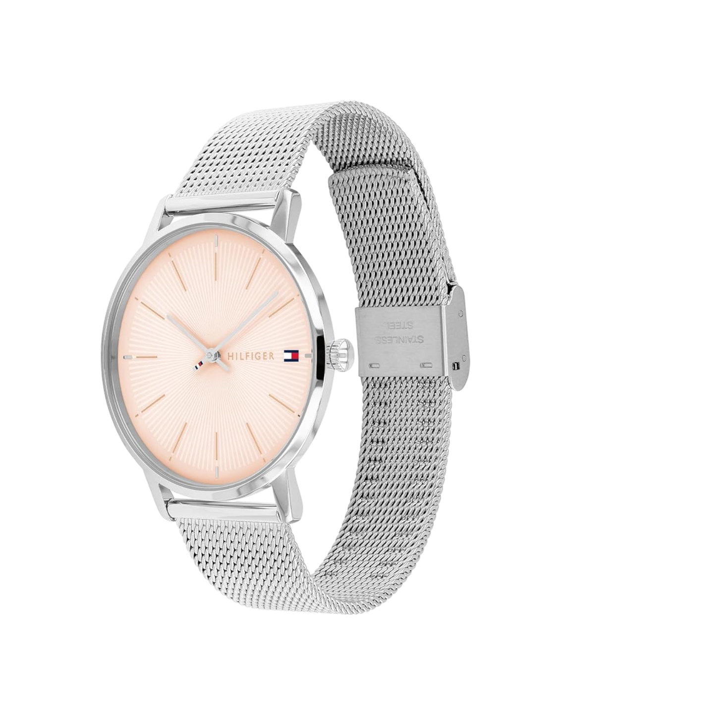 Tommy Hilfiger Alex Women's Rose Gold & Silver Mesh Bracelet Strap Watch 40mm