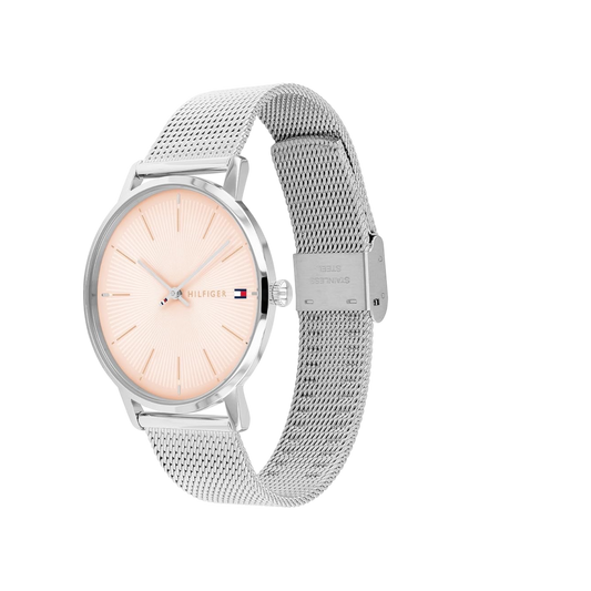 Tommy Hilfiger Alex Women's Rose Gold & Silver Mesh Bracelet Strap Watch 40mm