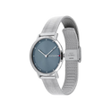 Tommy Hilfiger Women's Pippa Blue & Silver Mesh Bracelet Strap Watch 32mm