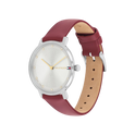 Tommy Hilfiger Pippa Women's White & Red Leather Strap Watch 35mm
