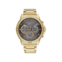 Tommy Hilfiger Harley Men's Grey & Ionic Plated Gold Steel Bracelet Strap Watch 46mm
