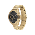 Tommy Hilfiger Harley Men's Grey & Ionic Plated Gold Steel Bracelet Strap Watch 46mm