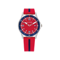 Tommy Hilfiger Kids Youth's Red Silicone Strap Watch 34mm