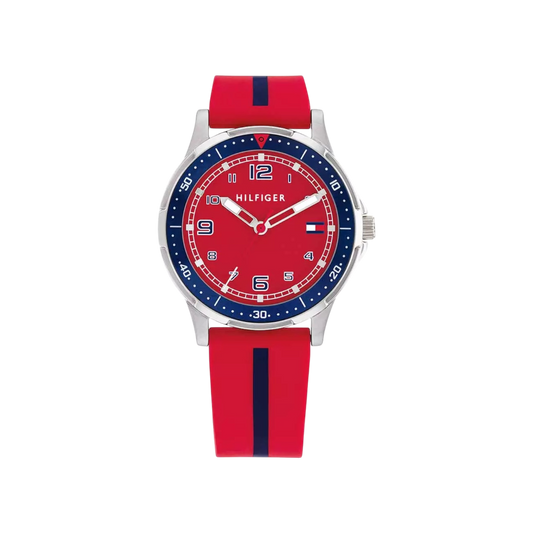 Tommy Hilfiger Kids Youth's Red Silicone Strap Watch 34mm
