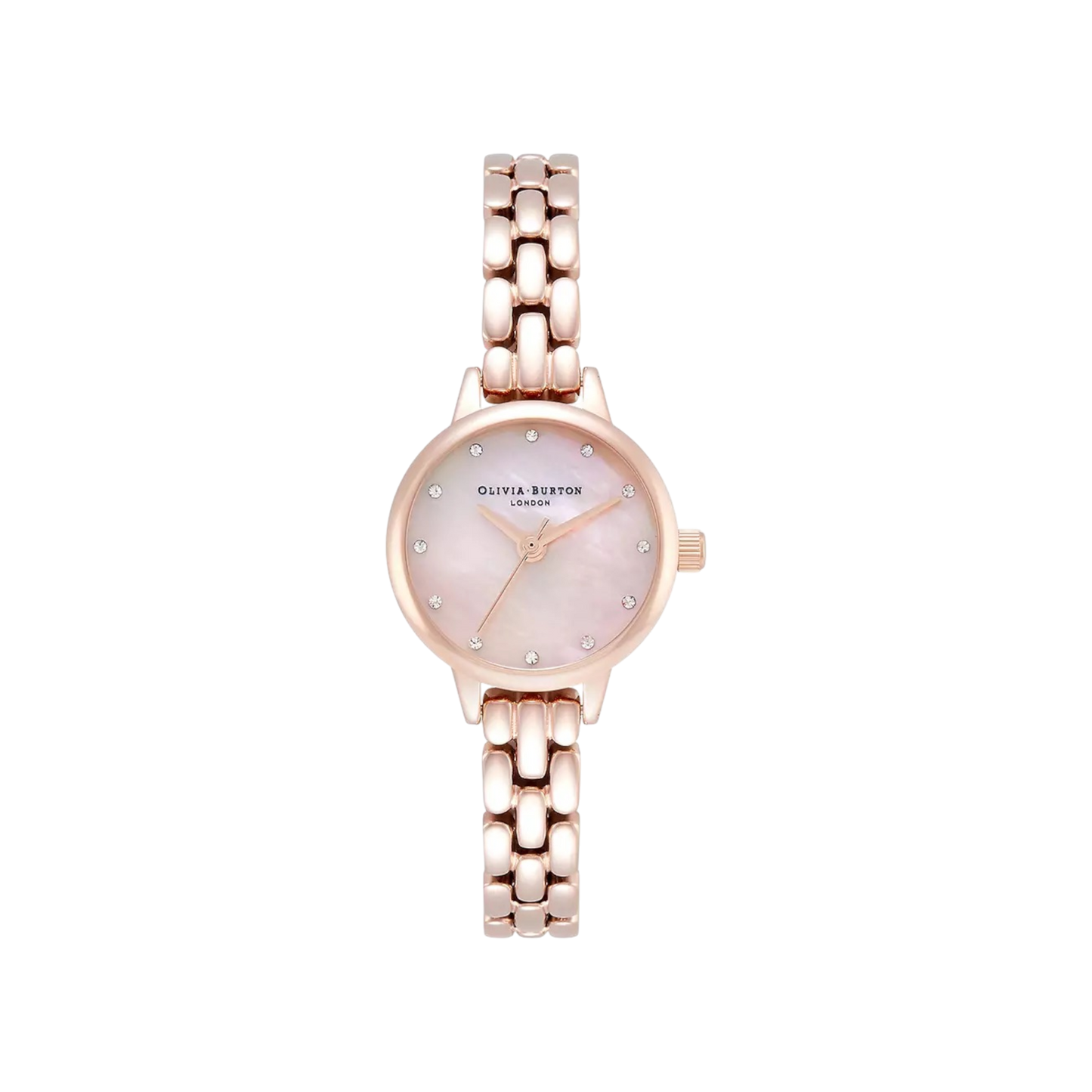 Olivia Burton Classic 23mm Mother of Pearl & Rose Gold Bracelet Watch