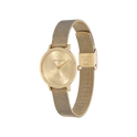 Olivia Burton Signature 28mm Floral Ultra Slim Gold Mesh Watch