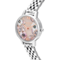 Olivia Burton Semi Precious 30mm Floral & Rose Gold Bracelet Watch