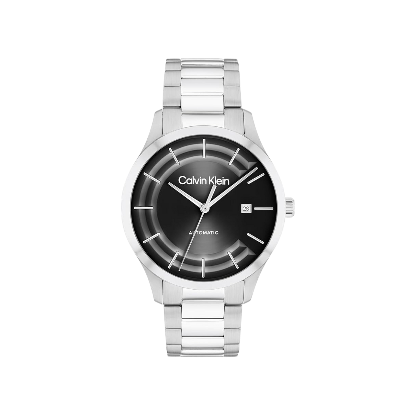 Calvin Klein Iconic Men's Black Dial & Silver Bracelet Strap Watch 40mm
