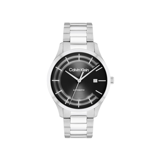 Calvin Klein Iconic Men's Black Dial & Silver Bracelet Strap Watch 40mm