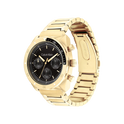 Calvin Klein Flex Men's Black Dial & Gold Bracelet Strap Watch 42mm
