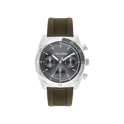 Calvin Klein Flex Men's Grey Dial & Green Silicone Strap Watch 45mm