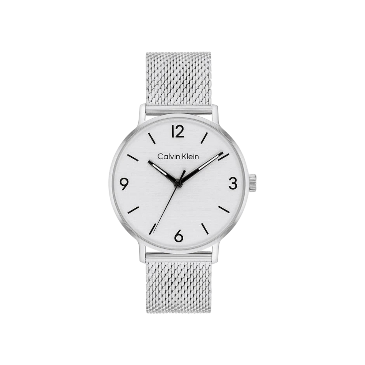 Calvin Klein Modern Men's Silver Mesh Strap Watch 42mm