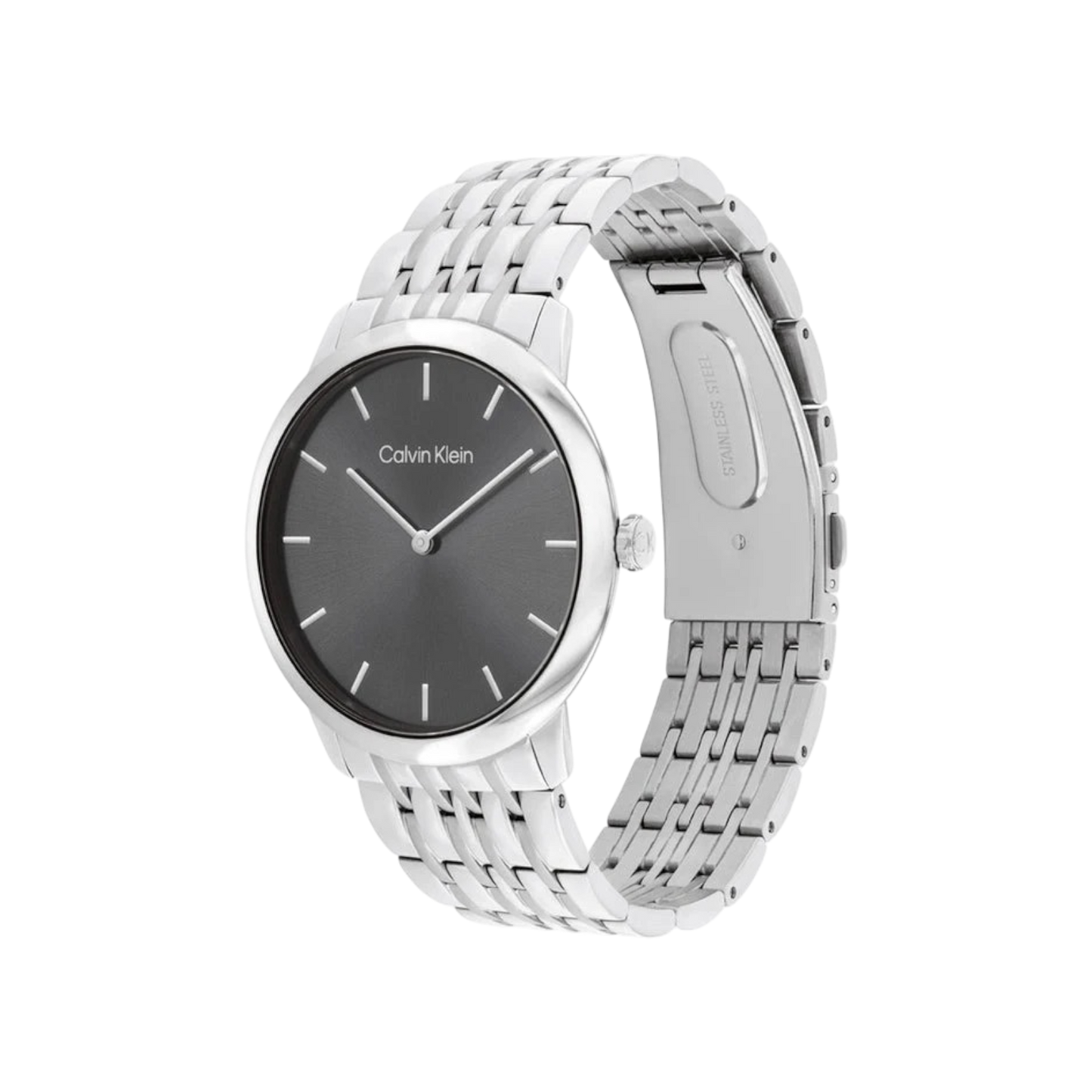Calvin Klein Intrigue Men's Grey Dial & Silver Bracelet Strap Watch 40mm