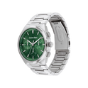 Calvin Klein Distinguished Men's Green Dial & Silver Bracelet Strap Watch 44mm
