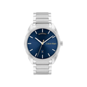 Calvin Klein Progress Men's Blue Dial & Silver Bracelet Strap Watch 42mm