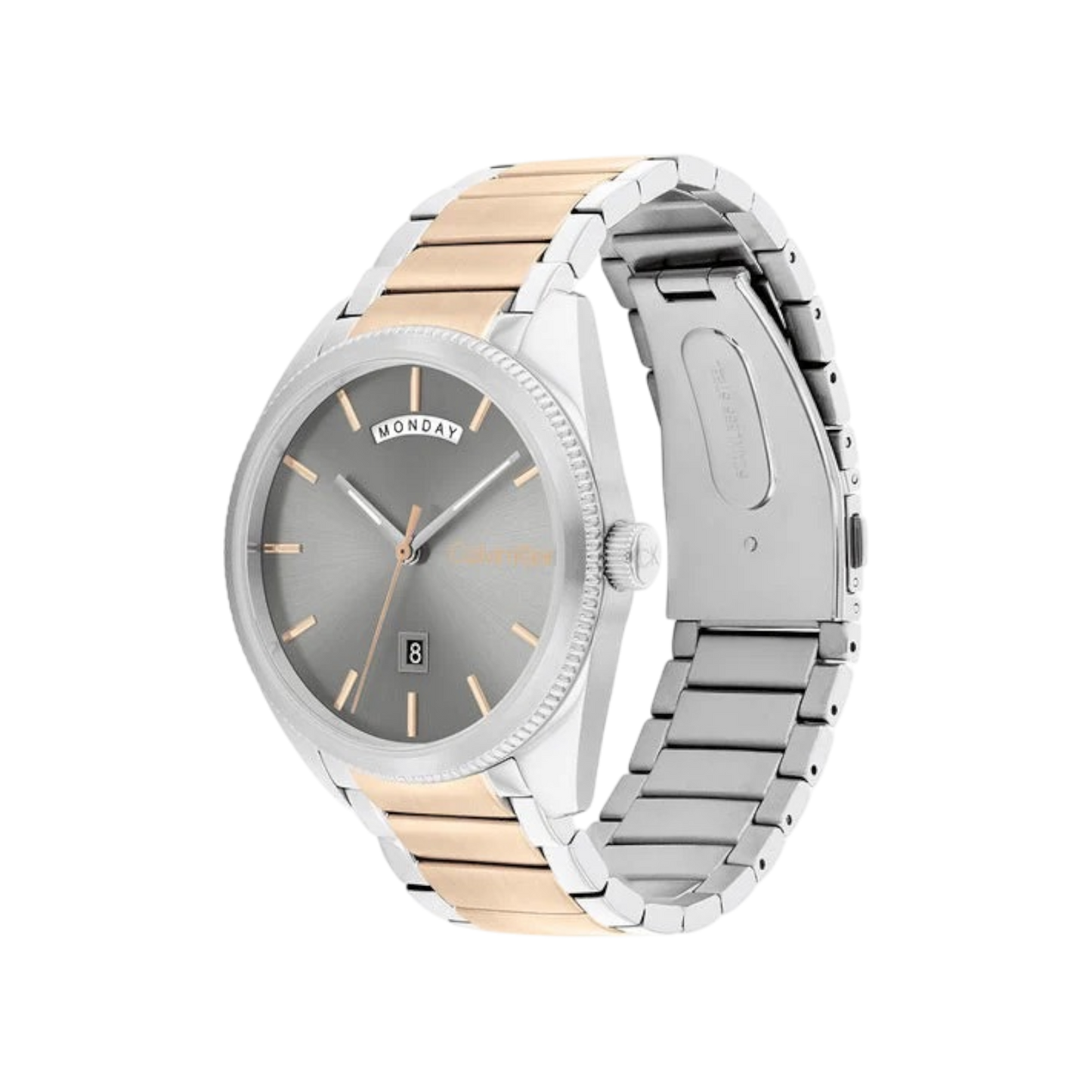 Calvin Klein Progress Men's Silver Dial & Two Tone Bracelet Strap Watch 42mm