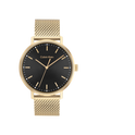 Calvin Klein Modern Men's Black Dial & Gold Mesh Strap Watch 42mm