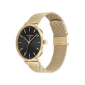 Calvin Klein Modern Men's Black Dial & Gold Mesh Strap Watch 42mm
