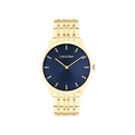 Calvin Klein Intrigue Unisex Blue Dial & Gold Bracelet Strap Watch 40mm