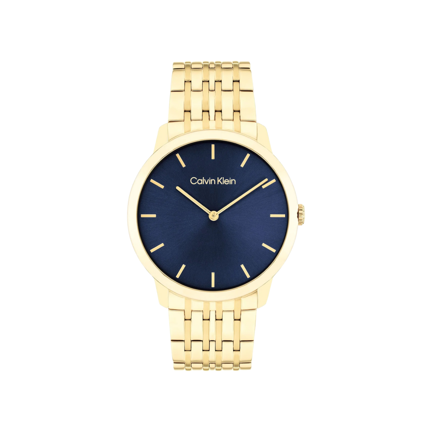 Calvin Klein Intrigue Unisex Blue Dial & Gold Bracelet Strap Watch 40mm
