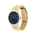 Calvin Klein Intrigue Unisex Blue Dial & Gold Bracelet Strap Watch 40mm