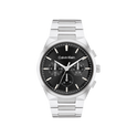 Calvin Klein Distinguish Men's Black Dial & Silver Bracelet Strap Watch 44mm