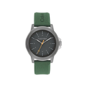 Calvin Klein Reset Men's Black Dial & Green Silicone Strap Watch 42mm