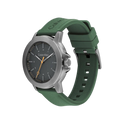 Calvin Klein Reset Men's Black Dial & Green Silicone Strap Watch 42mm