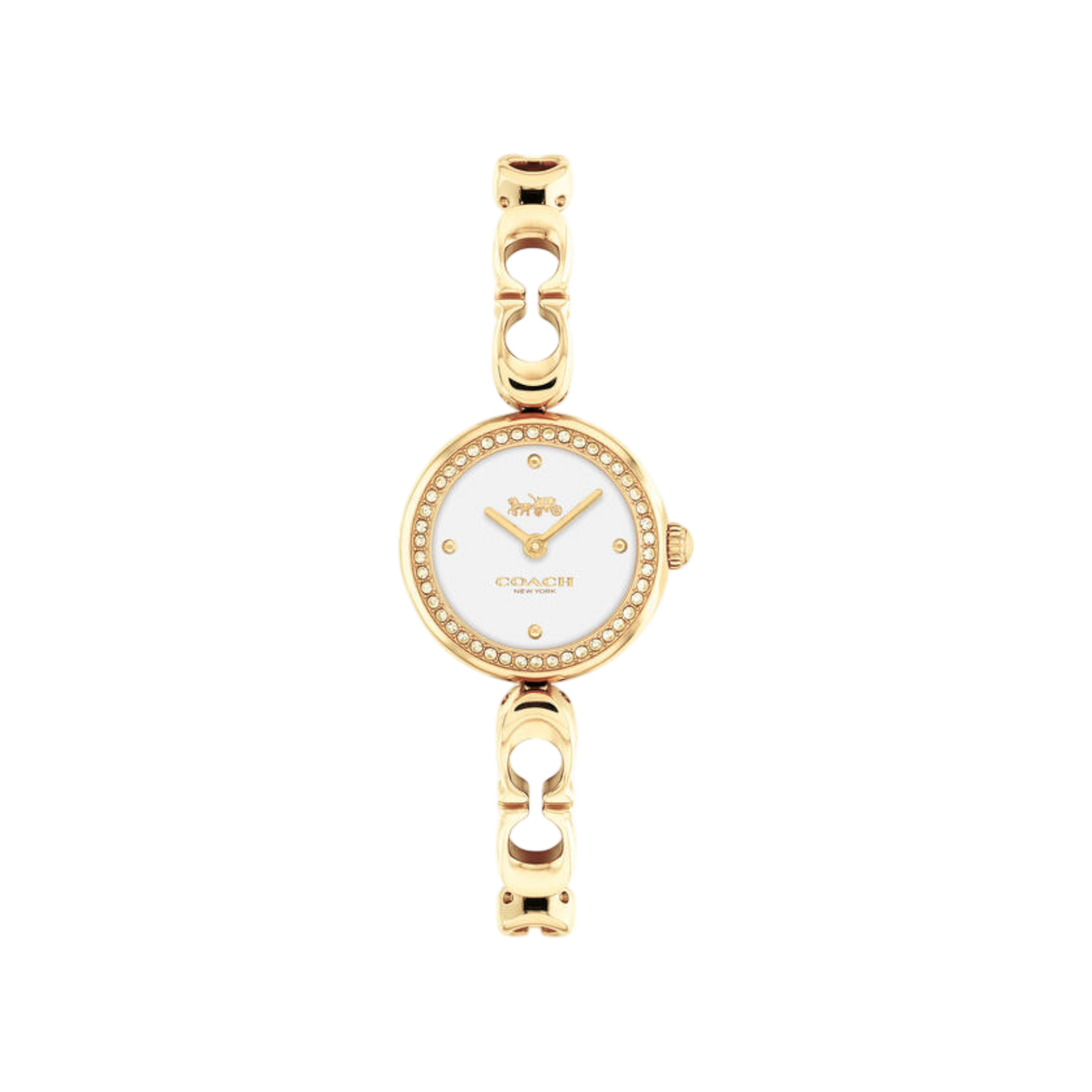 Coach Gracie Women's White Dial & Gold Bracelet Strap Watch 23mm