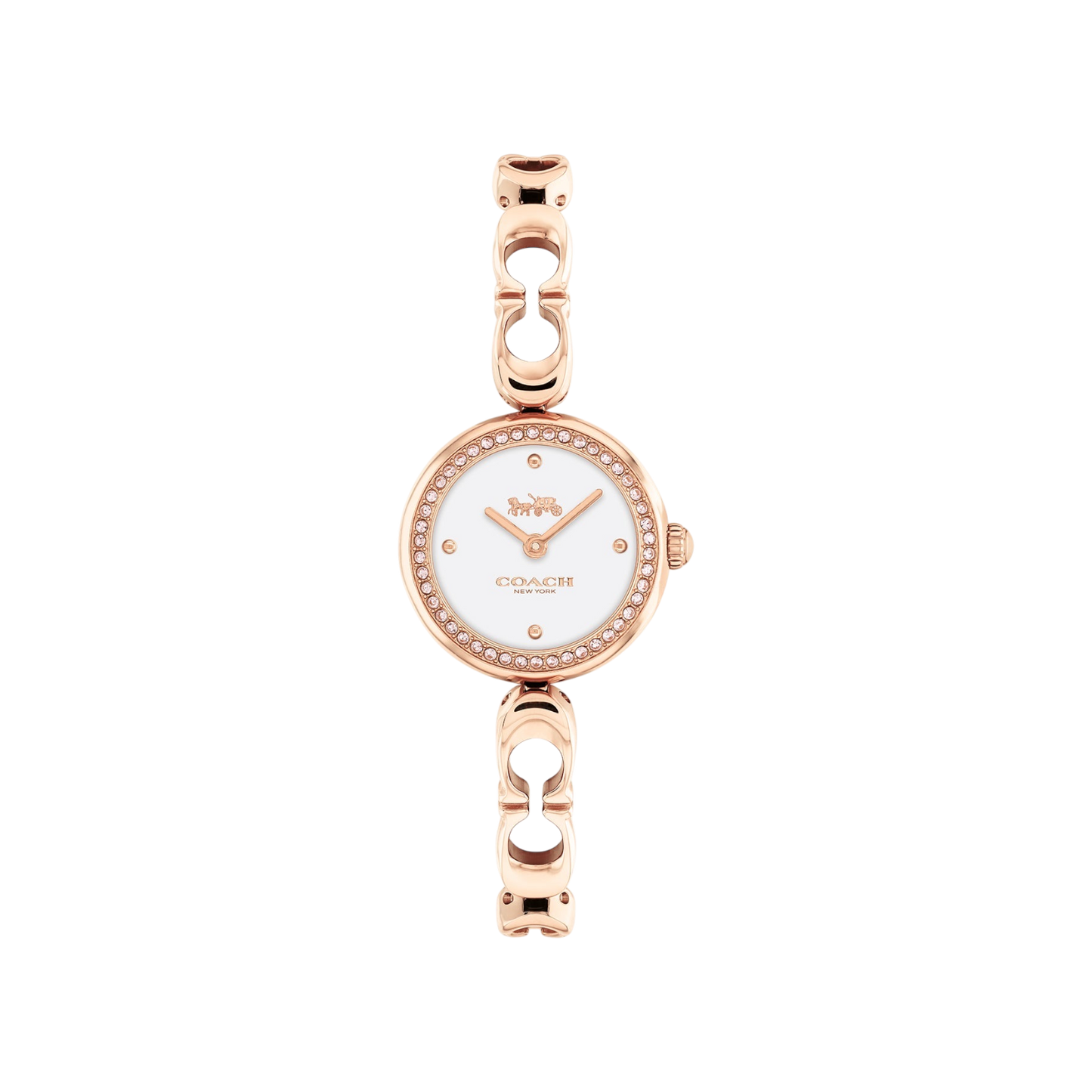Coach Gracie Women's White Dial & Rose Gold Bracelet Strap Watch 23mm
