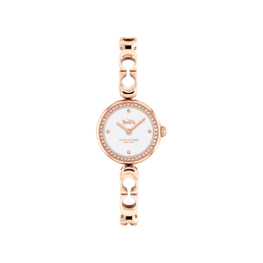 Coach Gracie Women's White Dial & Rose Gold Bracelet Strap Watch 23mm