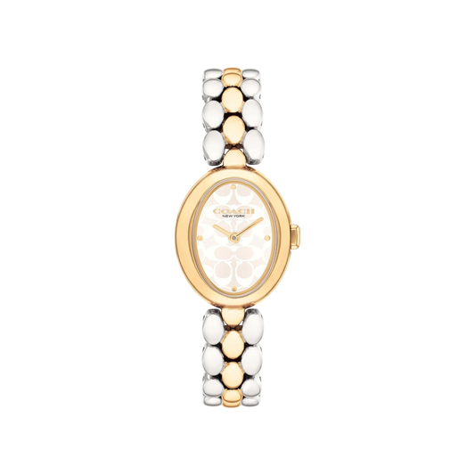 Coach Sammy Women's White Dial & Two Tone Bracelet Strap 22mm